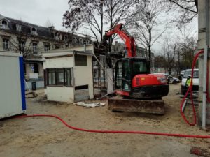 Démolition mécanique Kiosque Promenades Reims