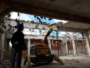 Démolition BROKK plancher R+1 Maison des Associations Soissons