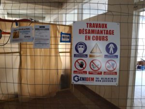 Désamiantage signalisation Lycée Jean Jaurès Reims