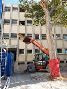 Désamiantage préparation Lycée Jean Jaurès Reims
