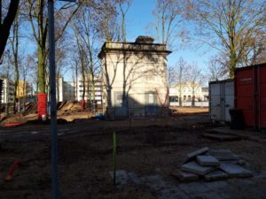 Après démolition Kiosque Promenades Reims