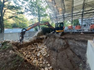 Création de l'accès à la Crayère