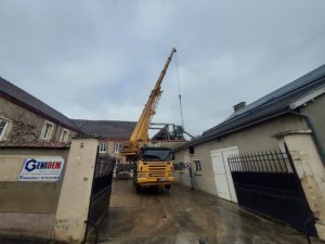 Démolition d'une grange instable à Villedommange