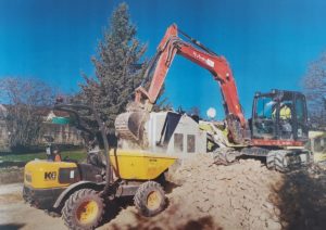 Démolition d'une grange instable à Villedommange
